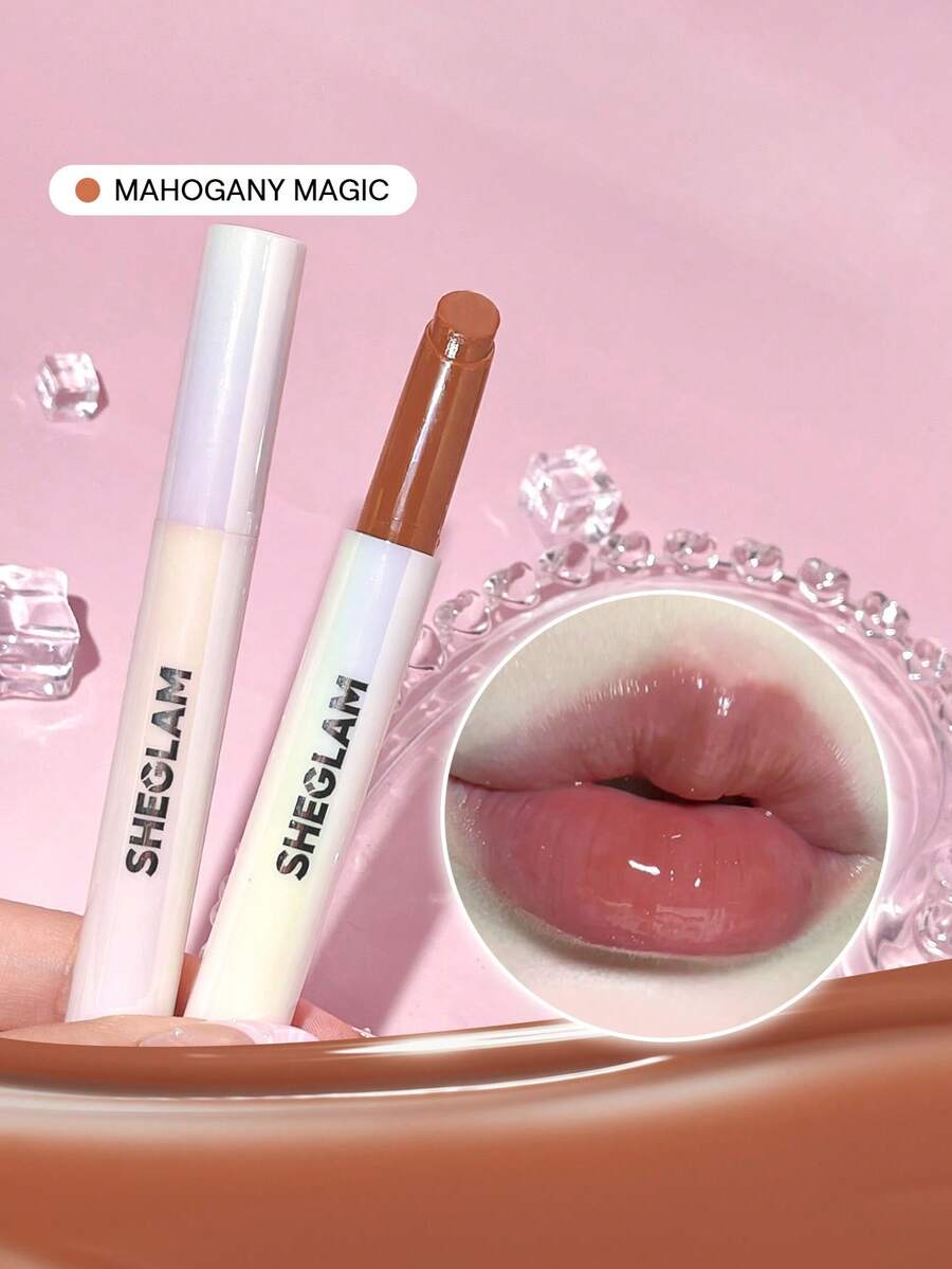 SHEGLAM Pout Perfect Shine Lip Plumper - Sepia Kiss | Hydrating Solid Lip Gloss