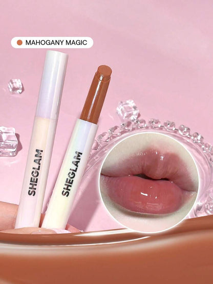 SHEGLAM Pout Perfect Shine Lip Plumper - Sepia Kiss | Hydrating Solid Lip Gloss