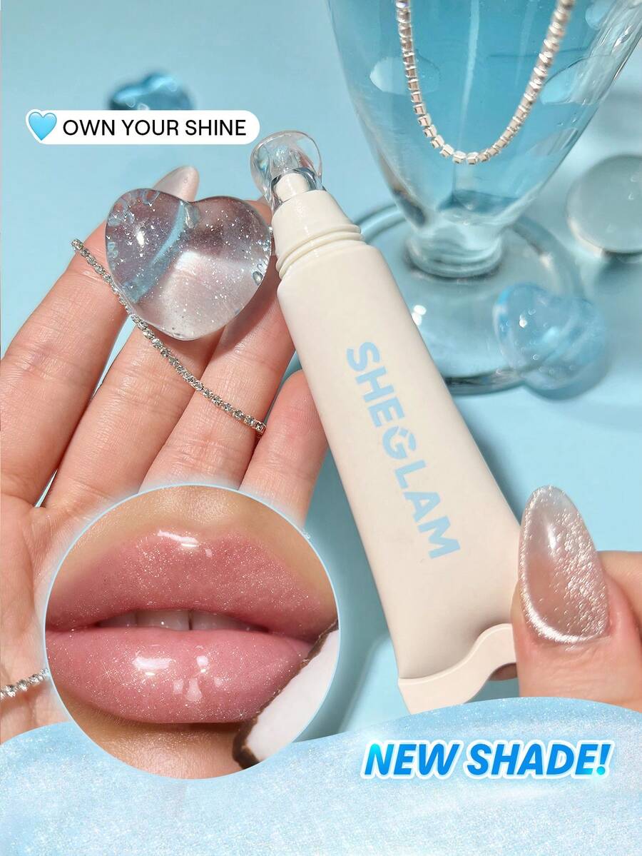 SHEGLAM Moisturizing Lip Gloss – Clear Watery Mirror Shine Lip Makeup