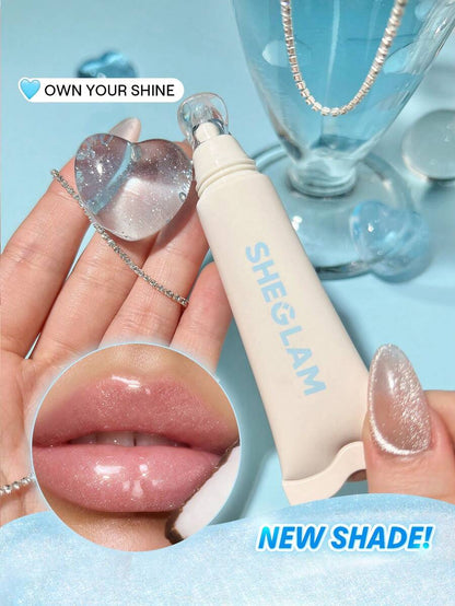 SHEGLAM Moisturizing Lip Gloss – Clear Watery Mirror Shine Lip Makeup