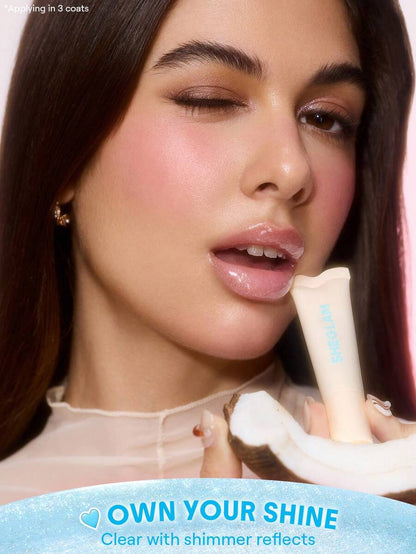 SHEGLAM Moisturizing Lip Gloss – Clear Watery Mirror Shine Lip Makeup