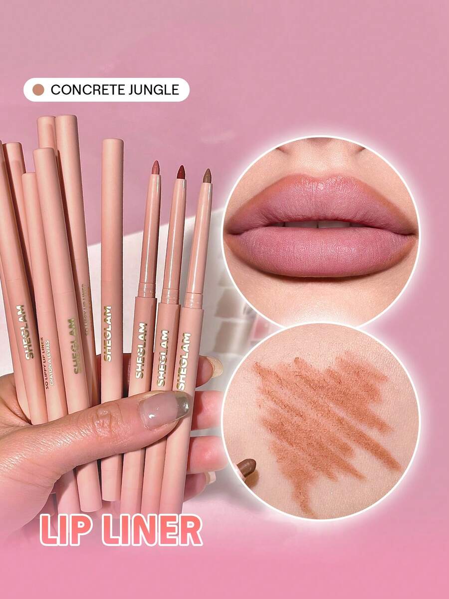 SHEGLAM So Lippy Lip Liner - Concrete Jungle | Creamy Matte & High-Pigment Contour Pencil