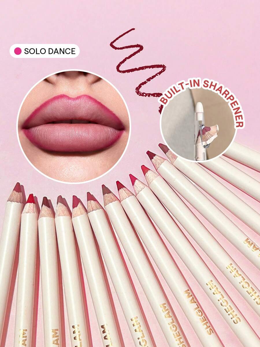 SHEGLAM Lip Facts Lip Liner - Brazen | High-Pigment Creamy Matte Contour Pencil