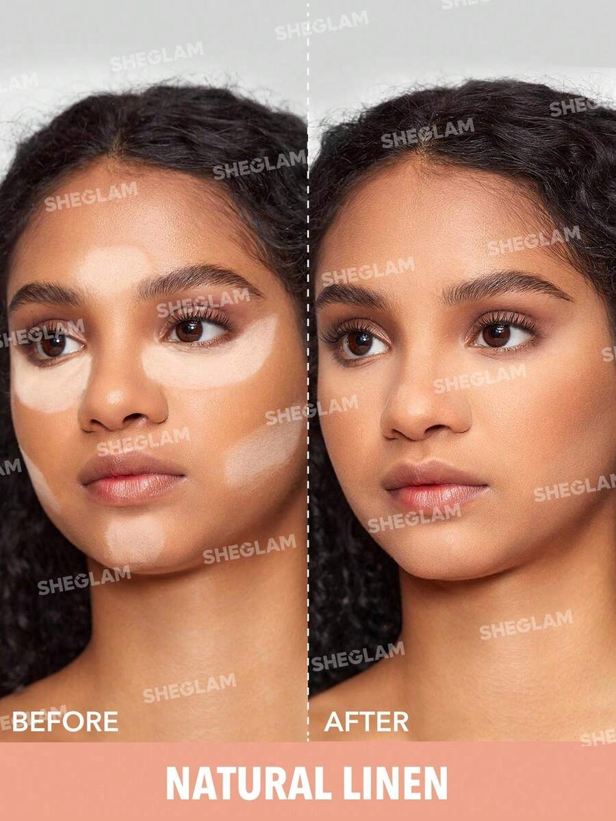 SHEGLAM 2-in-1 Pink Setting Powder Duo – Brightening Under Eye & Face Powder