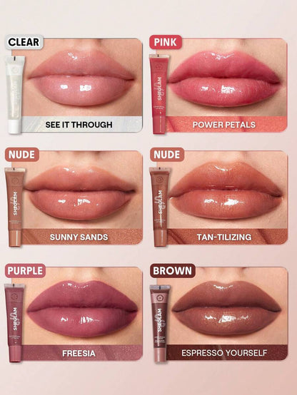 SHEGLAM Tinted Lip Gloss – Moisturizing Non-Sticky Plumping Lip Oil