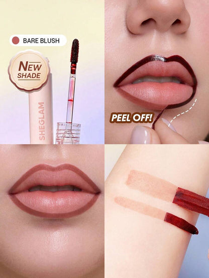 SHEGLAM Fall In Line Peel-Off Lip Liner Stain - Pinky Promise | Long-Lasting Tattoo Effect