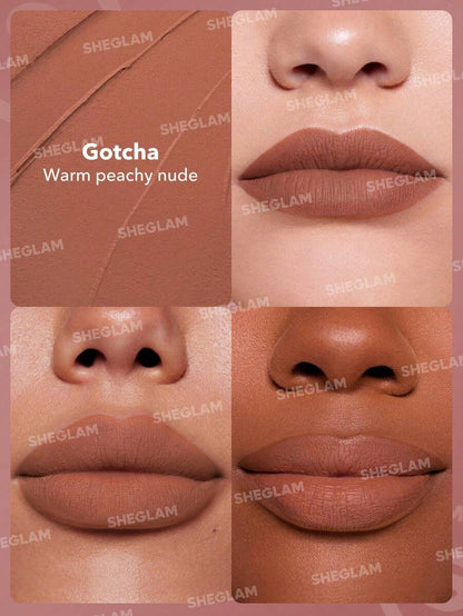 SHEGLAM Long-Lasting Matte Lipstick – Waterproof Transfer-Proof Creamy Lip Color