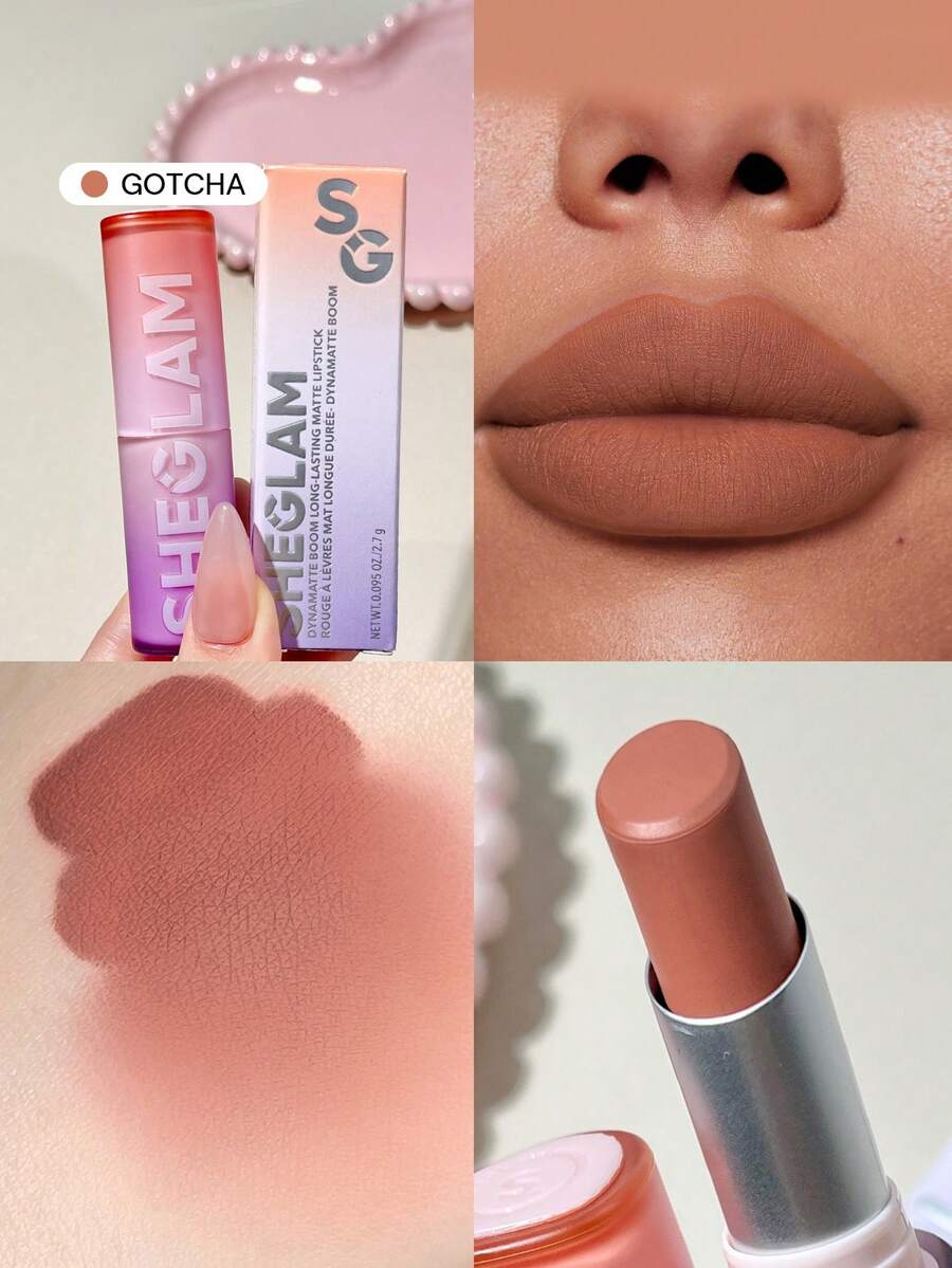 SHEGLAM Long-Lasting Matte Lipstick – Waterproof Transfer-Proof Creamy Lip Color