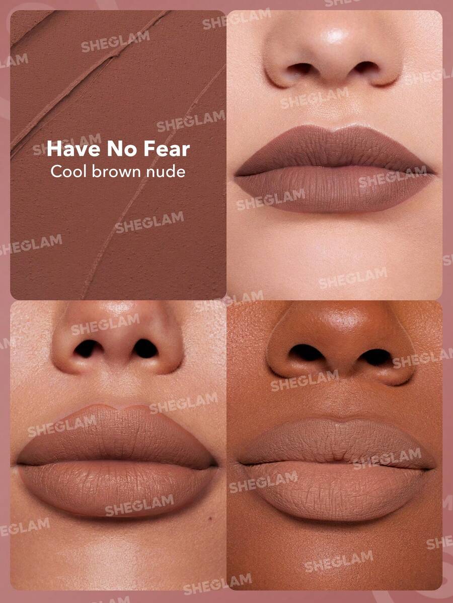 SHEGLAM Long-Lasting Matte Lipstick – Waterproof Transfer-Proof Creamy Lip Color