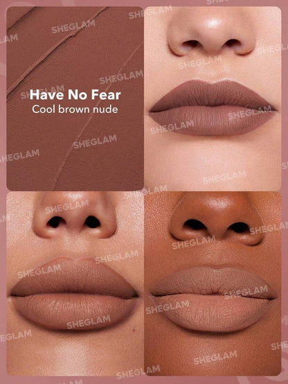 SHEGLAM Long-Lasting Matte Lipstick – Waterproof Transfer-Proof Creamy Lip Color