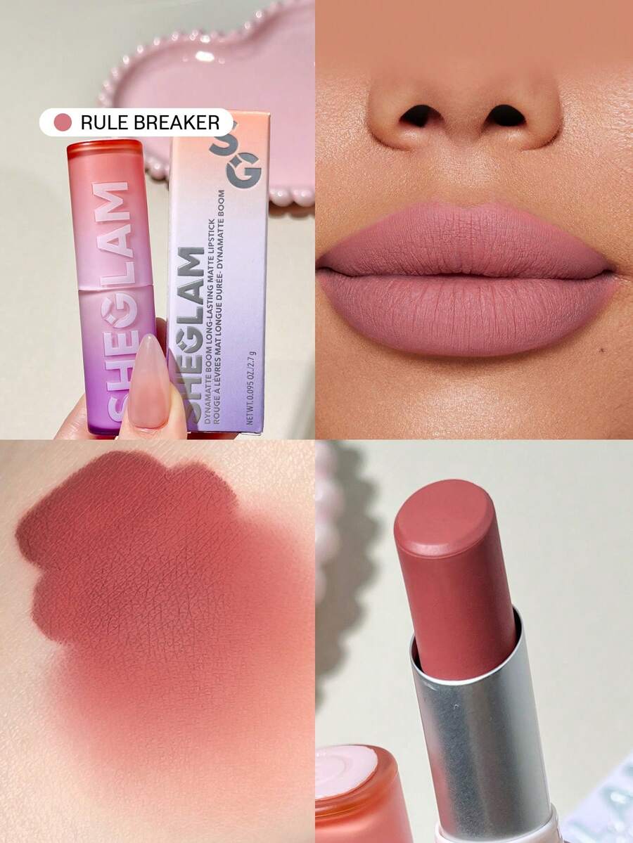 SHEGLAM Long-Lasting Matte Lipstick – Waterproof Transfer-Proof Creamy Lip Color
