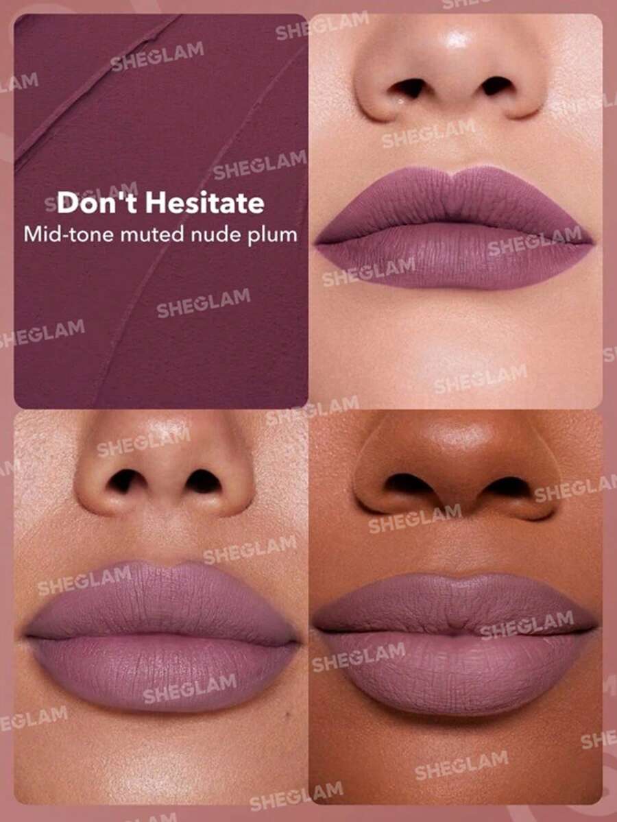 SHEGLAM Long-Lasting Matte Lipstick – Waterproof Transfer-Proof Creamy Lip Color