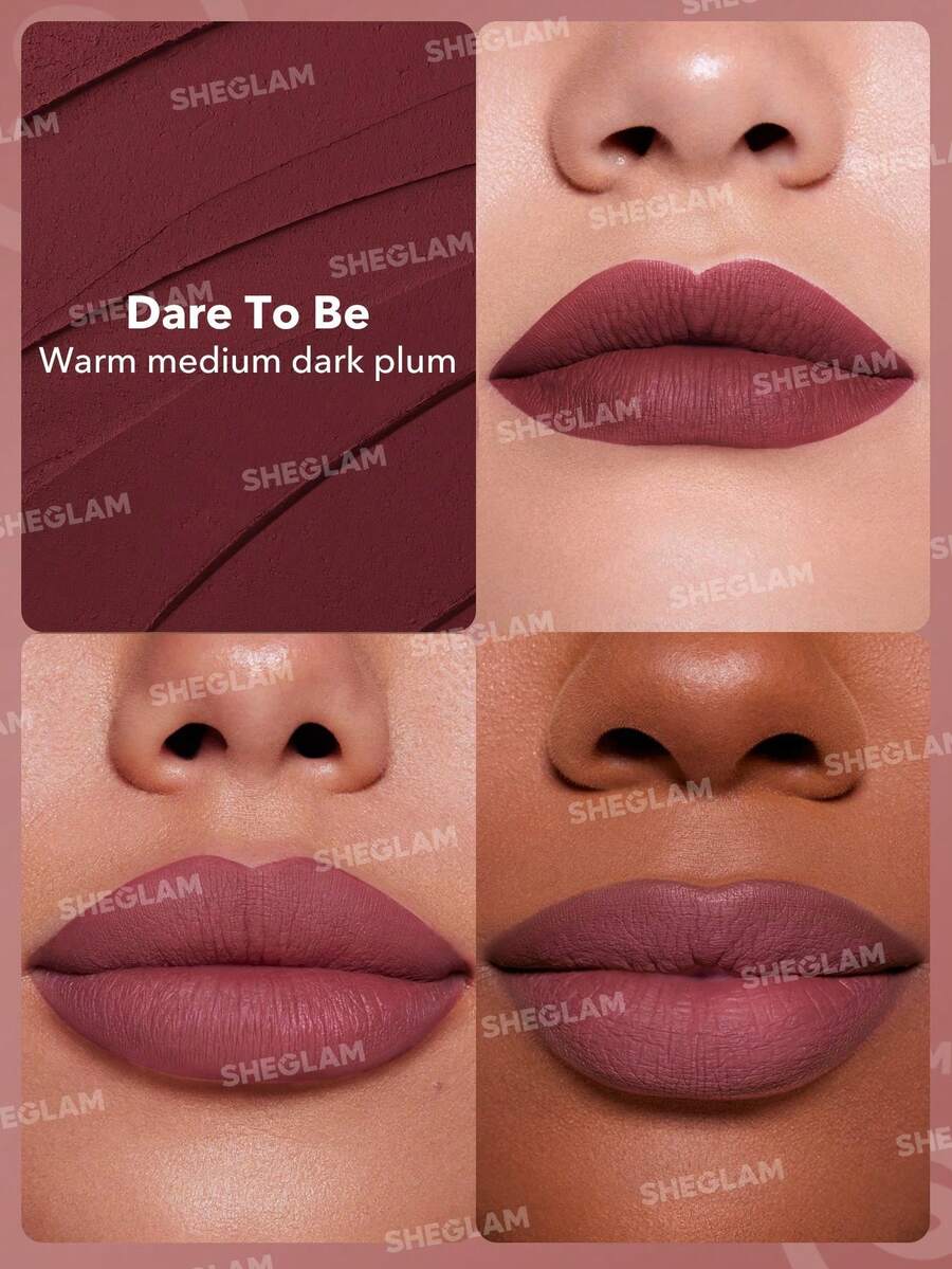 SHEGLAM Long-Lasting Matte Lipstick – Waterproof Transfer-Proof Creamy Lip Color