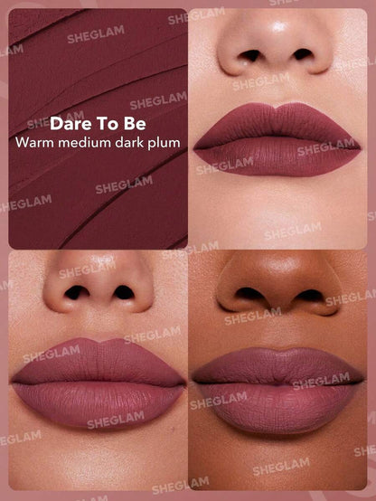 SHEGLAM Long-Lasting Matte Lipstick – Waterproof Transfer-Proof Creamy Lip Color