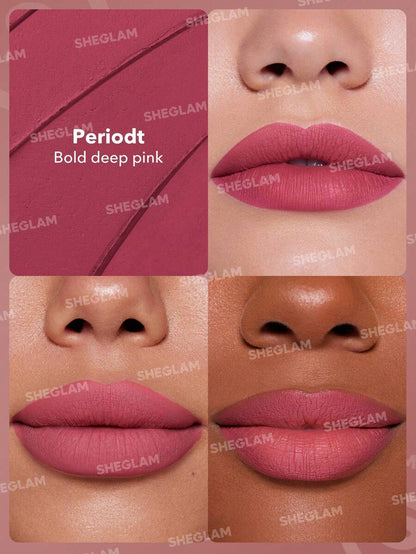 SHEGLAM Long-Lasting Matte Lipstick – Waterproof Transfer-Proof Creamy Lip Color