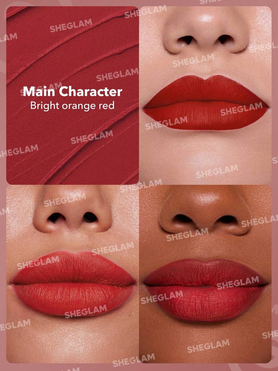 SHEGLAM Long-Lasting Matte Lipstick – Waterproof Transfer-Proof Creamy Lip Color
