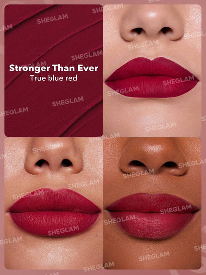 SHEGLAM Long-Lasting Matte Lipstick – Waterproof Transfer-Proof Creamy Lip Color