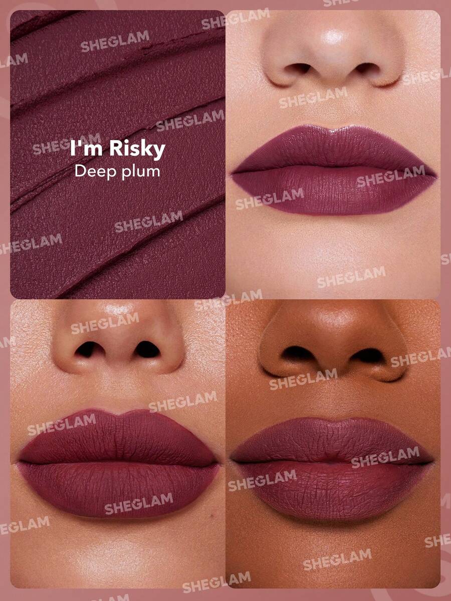 SHEGLAM Long-Lasting Matte Lipstick – Waterproof Transfer-Proof Creamy Lip Color