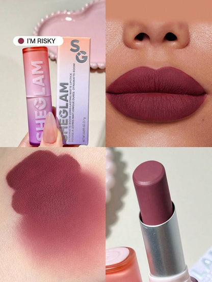 SHEGLAM Long-Lasting Matte Lipstick – Waterproof Transfer-Proof Creamy Lip Color