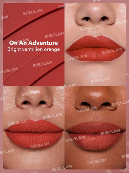 SHEGLAM Long-Lasting Matte Lipstick – Waterproof Transfer-Proof Creamy Lip Color