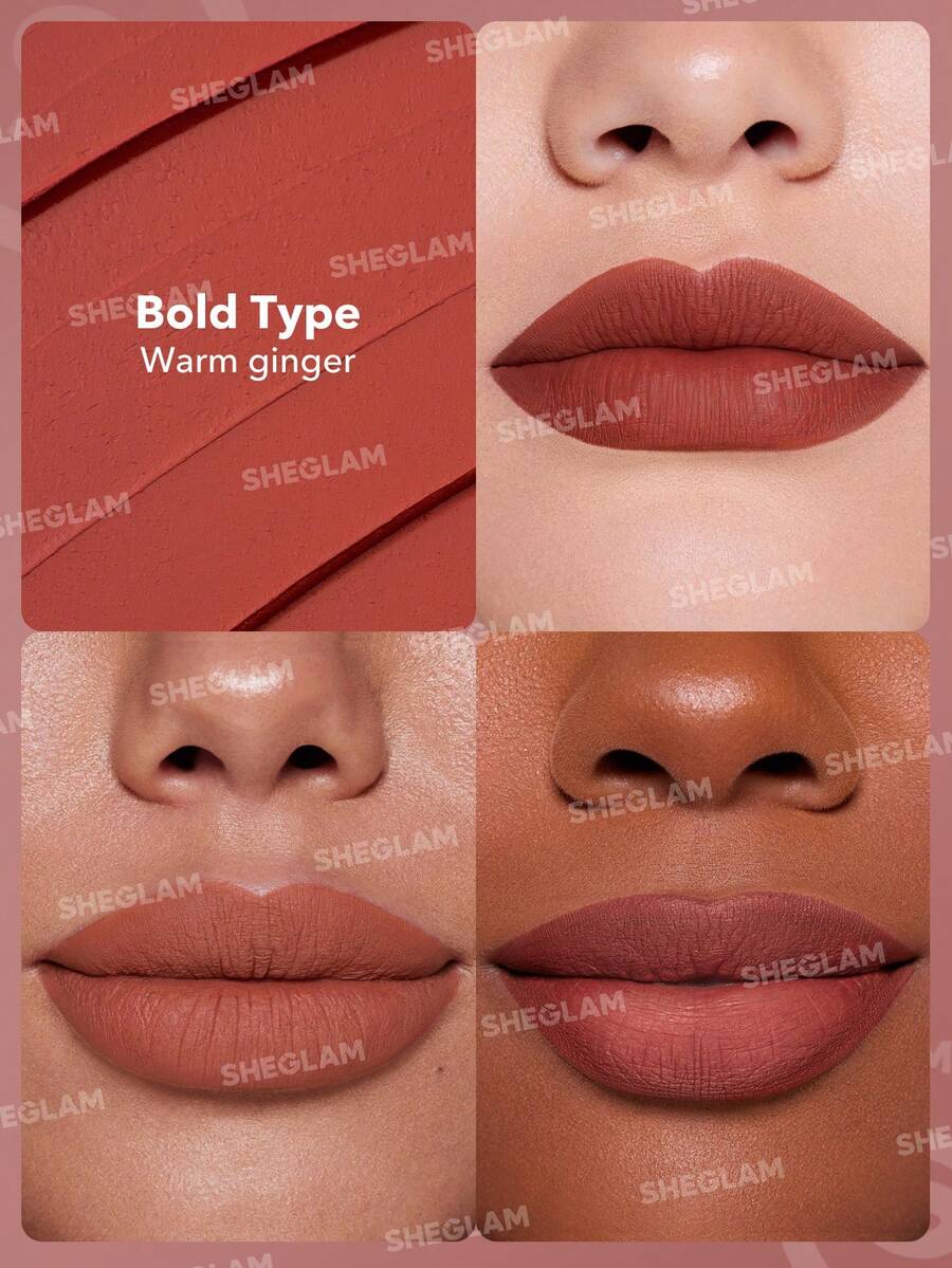 SHEGLAM Long-Lasting Matte Lipstick – Waterproof Transfer-Proof Creamy Lip Color