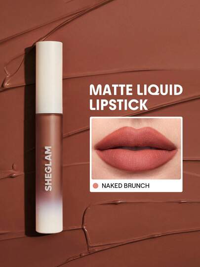 SHEGLAM Matte Allure Liquid Lipstick | Long-Lasting Velvety Matte, 20 Shades