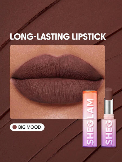 SHEGLAM Long-Lasting Matte Lipstick – Waterproof Transfer-Proof Creamy Lip Color