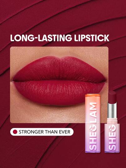 SHEGLAM Long-Lasting Matte Lipstick – Waterproof Transfer-Proof Creamy Lip Color