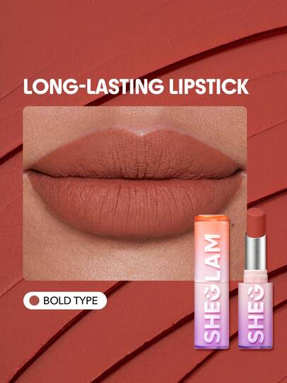 SHEGLAM Long-Lasting Matte Lipstick – Waterproof Transfer-Proof Creamy Lip Color