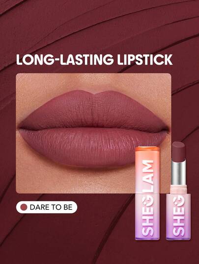 SHEGLAM Long-Lasting Matte Lipstick – Waterproof Transfer-Proof Creamy Lip Color