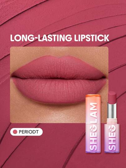 SHEGLAM Long-Lasting Matte Lipstick – Waterproof Transfer-Proof Creamy Lip Color
