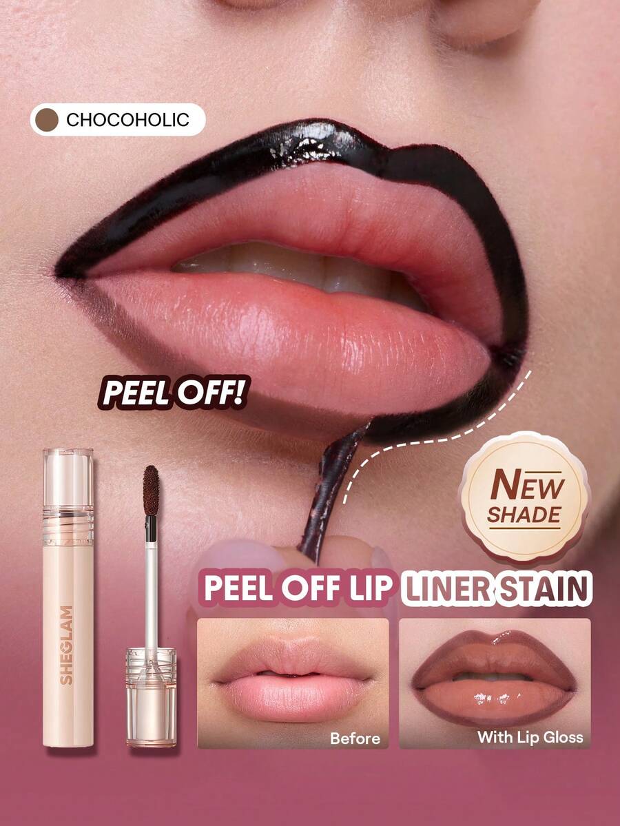 SHEGLAM Peel-Off Lip Liner Stain – Long-Lasting Lip Tint Makeup