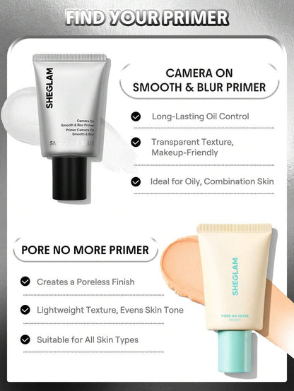 SHEGLAM Smooth Blur Face Primer – Camera-Ready Pore-Blurring Makeup Base