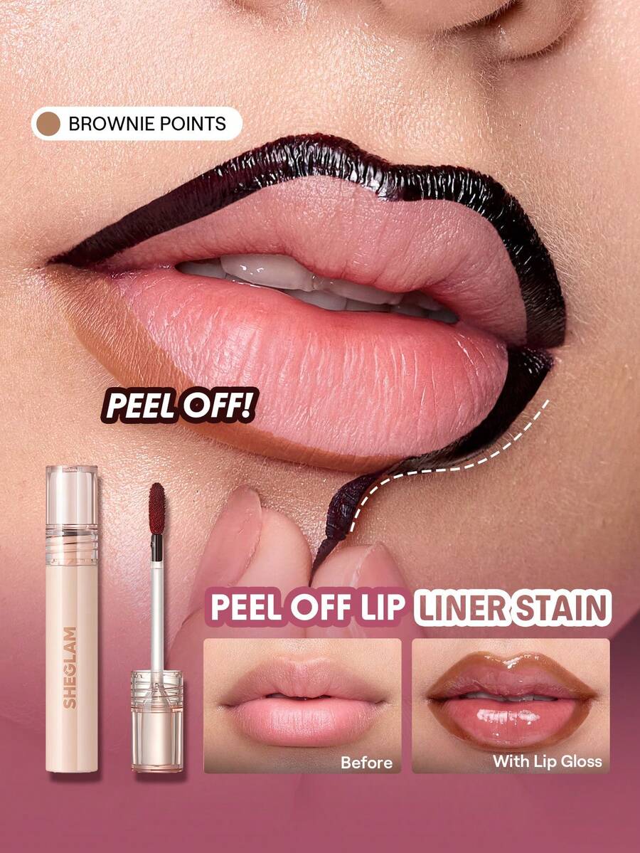 SHEGLAM Peel-Off Lip Liner Stain – Long-Lasting Lip Tint Makeup