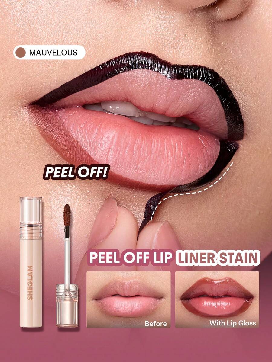 SHEGLAM Peel-Off Lip Liner Stain – Long-Lasting Lip Tint Makeup