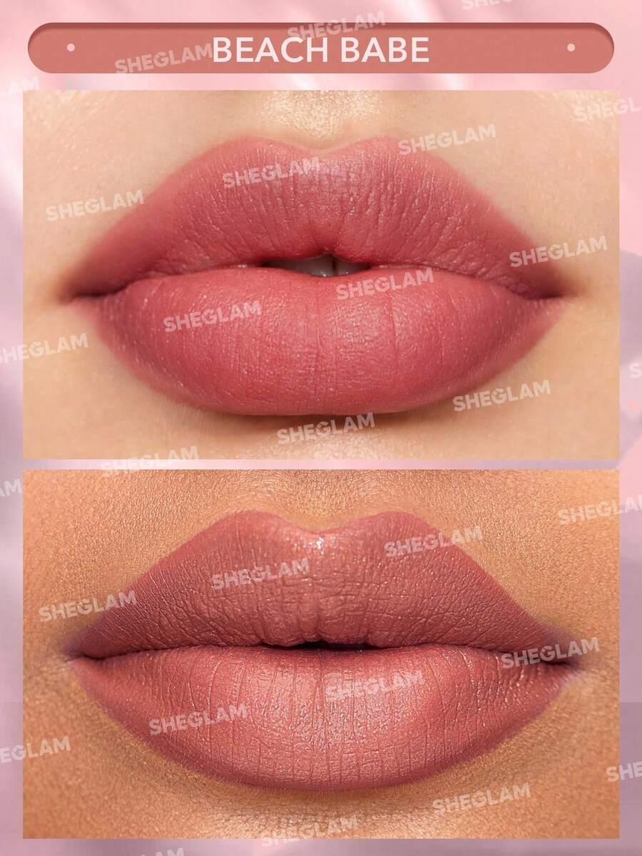 SHEGLAM Velvet Shimmer Matte Lipstick – Long-Lasting Silky Smooth Lip Color