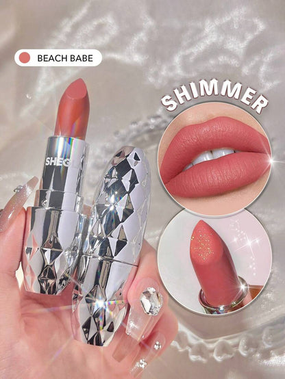 SHEGLAM Velvet Shimmer Matte Lipstick – Long-Lasting Silky Smooth Lip Color