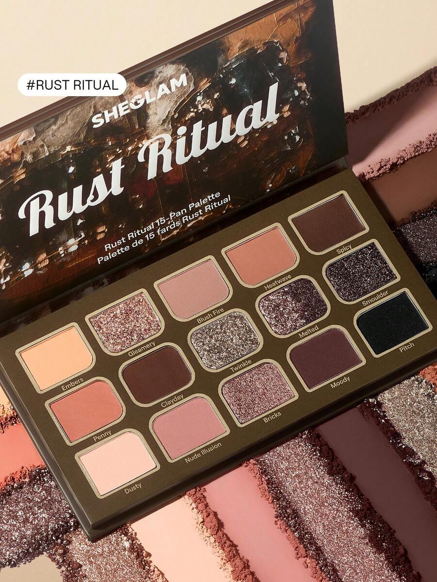 SHEGLAM 15-Pan Makeup Palette – Versatile Eyeshadow Palette for Daily & Glam Looks
