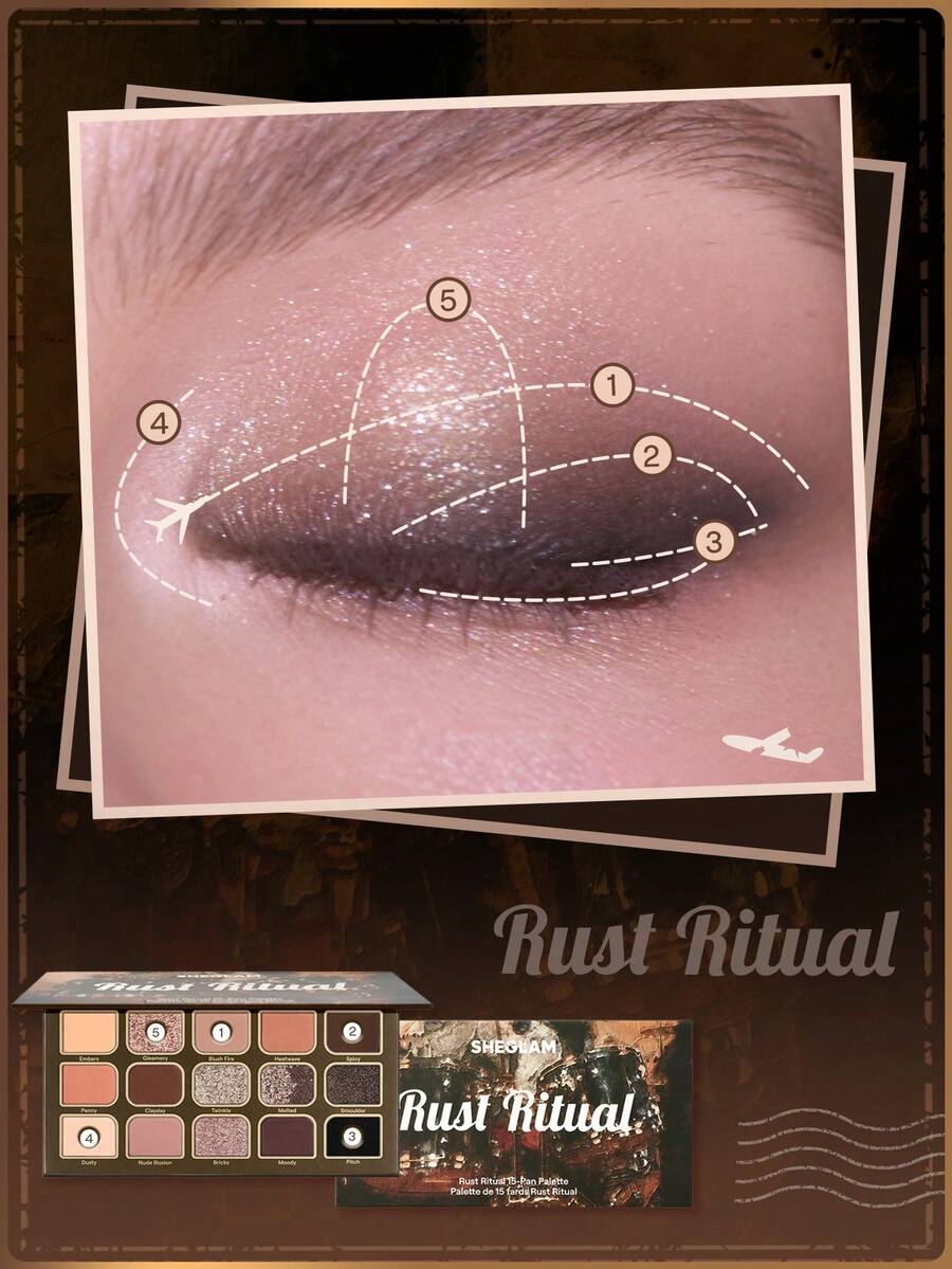 SHEGLAM 15-Pan Makeup Palette – Versatile Eyeshadow Palette for Daily & Glam Looks
