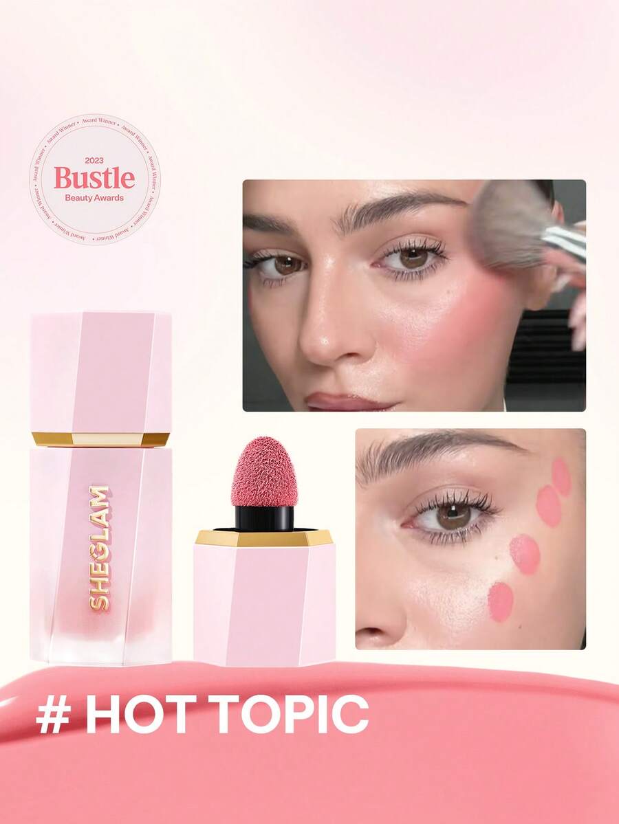 SHEGLAM Matte Liquid Blush – Long-Lasting Rose Pink Brown Gel Cream Blusher