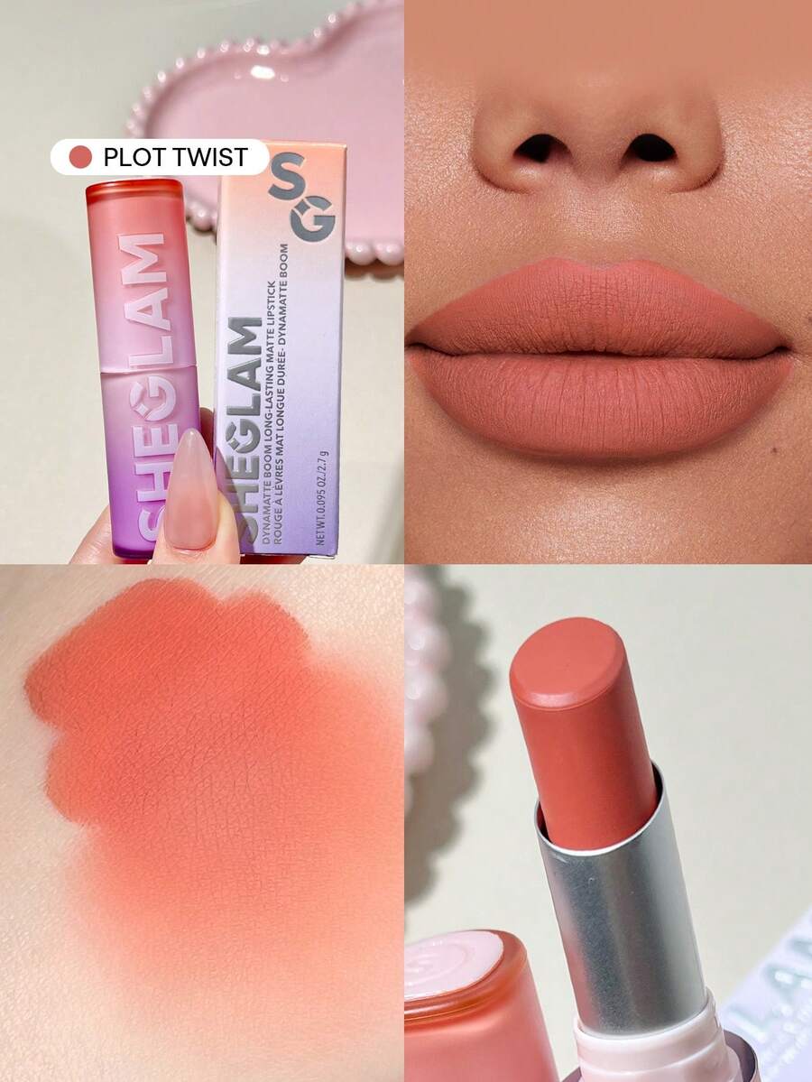 SHEGLAM Long-Lasting Matte Lipstick – Waterproof Transfer-Proof Creamy Lip Color