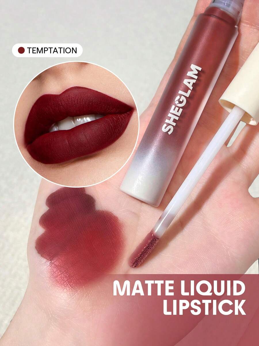 SHEGLAM Matte Allure Liquid Lipstick | Long-Lasting Velvety Matte, 20 Shades