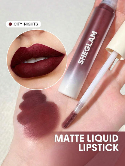SHEGLAM Matte Allure Liquid Lipstick | Long-Lasting Velvety Matte, 20 Shades