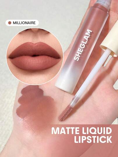SHEGLAM Matte Allure Liquid Lipstick | Long-Lasting Velvety Matte, 20 Shades