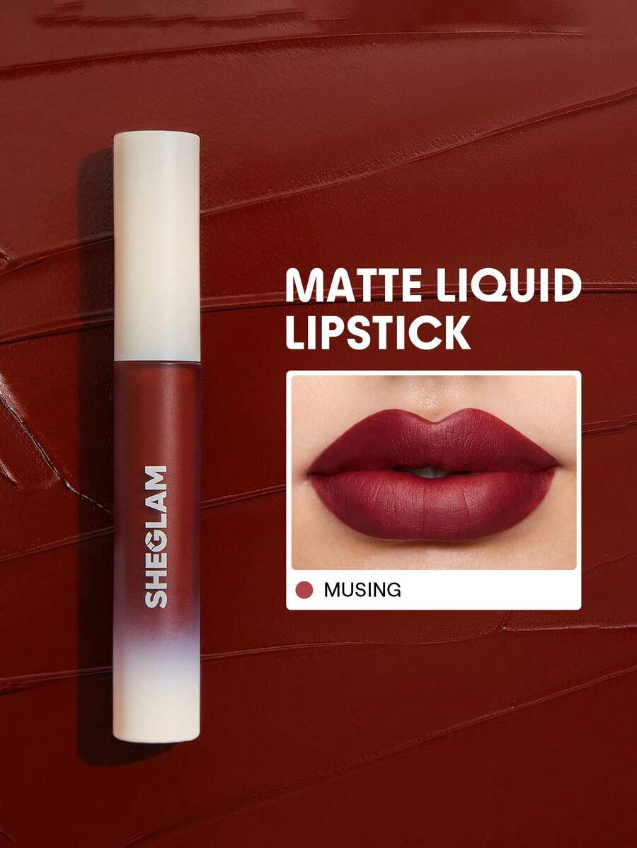 SHEGLAM Matte Allure Liquid Lipstick | Long-Lasting Velvety Matte, 20 Shades