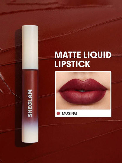 SHEGLAM Matte Allure Liquid Lipstick | Long-Lasting Velvety Matte, 20 Shades