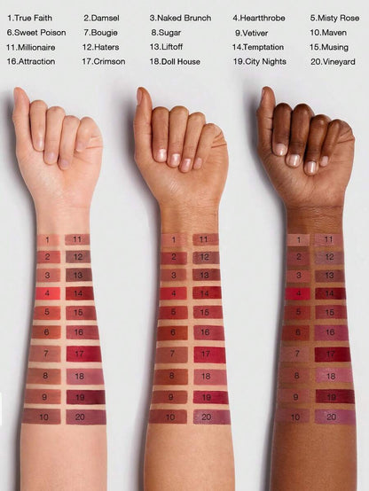 SHEGLAM Matte Allure Liquid Lipstick | Long-Lasting Velvety Matte, 20 Shades