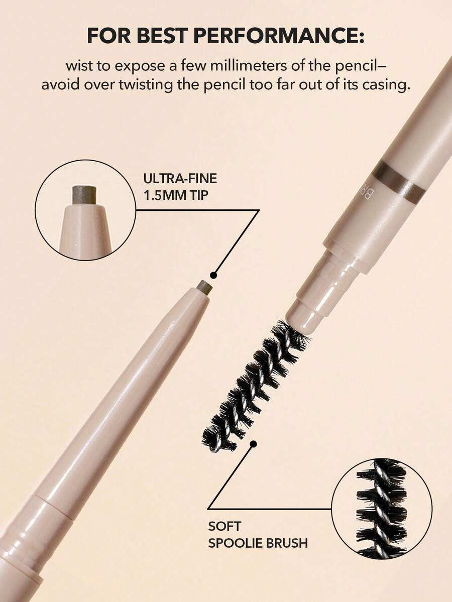 SHEGLAM Ultra Slim Brow Pencil – Long-Lasting Sweat-Proof Eyebrow Pen