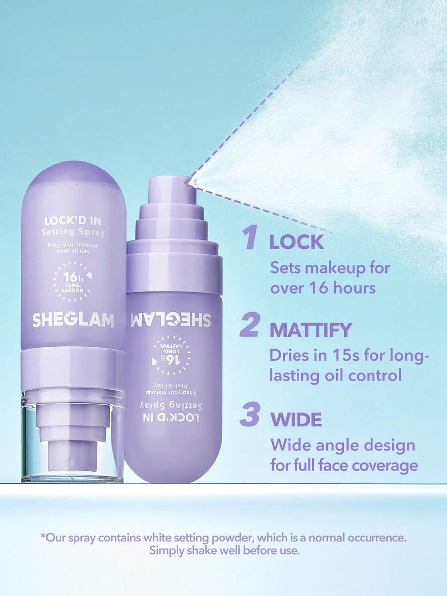SHEGLAM Mattifying Setting Spray – Long-Lasting Oil Control Makeup Lock Spray