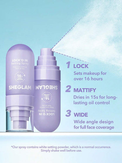 SHEGLAM Mattifying Setting Spray – Long-Lasting Oil Control Makeup Lock Spray